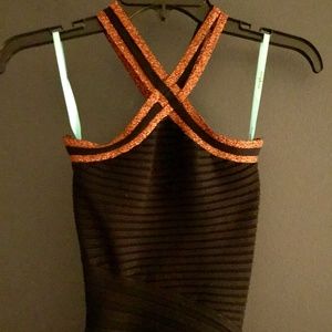 Marciano black/copper bonycon dress
